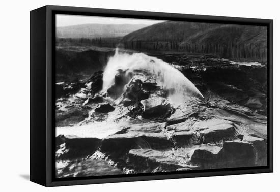 Hydraulic Mining near Fairbanks - Fox, AK-Lantern Press-Framed Stretched Canvas