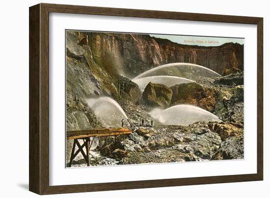 Hydraulic Mining-null-Framed Art Print