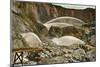 Hydraulic Mining-null-Mounted Art Print