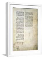 Hydraulic Studies, from Codex Ashburnham 361-Leonardo da Vinci-Framed Giclee Print