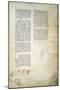 Hydraulic Studies, from Codex Ashburnham 361-Leonardo da Vinci-Mounted Giclee Print