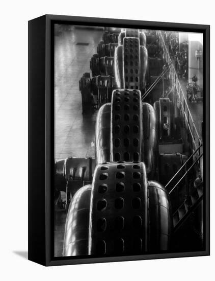 Hydro-Generators at Niagara Falls Power Company-Margaret Bourke-White-Framed Stretched Canvas