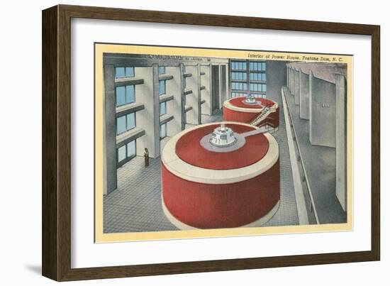 Hydroelectric Turbines, Fontana Dam-null-Framed Art Print