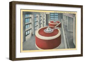 Hydroelectric Turbines, Fontana Dam-null-Framed Art Print