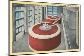 Hydroelectric Turbines, Fontana Dam-null-Mounted Art Print