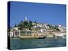 Hydrofoil in Poros Harbour, Poros, Saronic Islands, Greek Islands, Greece, Europe-Lightfoot Jeremy-Stretched Canvas