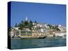 Hydrofoil in Poros Harbour, Poros, Saronic Islands, Greek Islands, Greece, Europe-Lightfoot Jeremy-Stretched Canvas