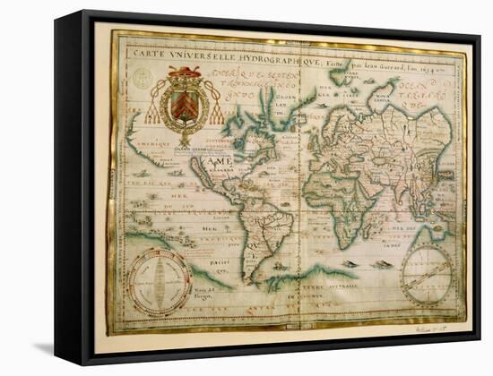 Hydrographic General Map, 1634-Jean Restout II-Framed Stretched Canvas