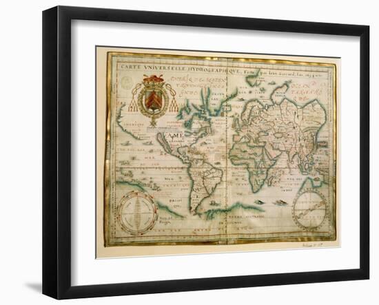 Hydrographic General Map, 1634-Jean Restout II-Framed Giclee Print