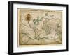 Hydrographic General Map, 1634-Jean Restout II-Framed Giclee Print