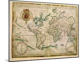 Hydrographic General Map, 1634-Jean Restout II-Mounted Giclee Print