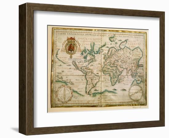 Hydrographic General Map, 1634-Jean Restout II-Framed Giclee Print