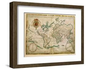 Hydrographic General Map, 1634-Jean Restout II-Framed Giclee Print