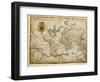 Hydrographic General Map, 1634-Jean Restout II-Framed Giclee Print