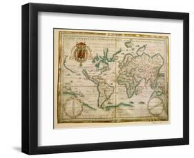 Hydrographic General Map, 1634-Jean Restout II-Framed Giclee Print