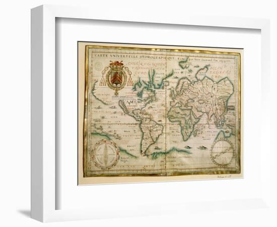 Hydrographic General Map, 1634-Jean Restout II-Framed Giclee Print