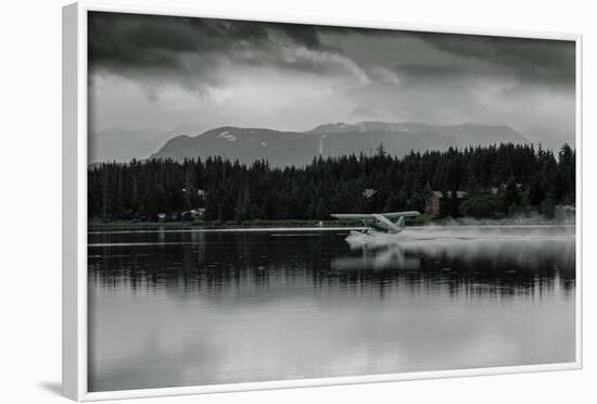 Hydroplane Taking Off in Homer Split, Homer, Alaska-Fran?oise Gaujour-Framed Photographic Print