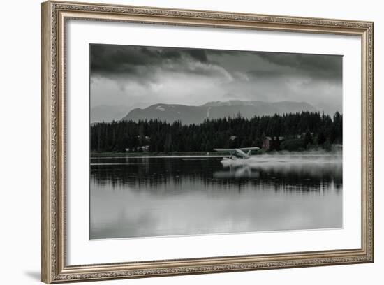 Hydroplane Taking Off in Homer Split, Homer, Alaska-Fran?oise Gaujour-Framed Photographic Print