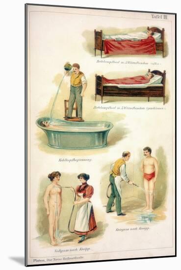 Hydrotherapy Treatments, C1902-null-Mounted Giclee Print