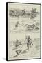 Hyena-Spearing in India-null-Framed Stretched Canvas