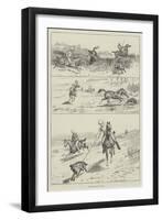 Hyena-Spearing in India-null-Framed Giclee Print