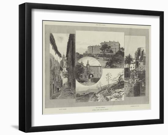 Hyeres, South Coast of France-Charles Auguste Loye-Framed Giclee Print