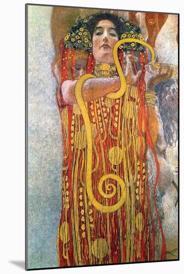 Hygeia-Gustav Klimt-Mounted Art Print