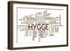 Hygge Trend Concept Word Cloud-timyee-Framed Premium Giclee Print