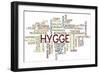 Hygge Trend Concept Word Cloud-timyee-Framed Premium Giclee Print