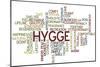 Hygge Trend Concept Word Cloud-timyee-Mounted Premium Giclee Print