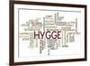 Hygge Trend Concept Word Cloud-timyee-Framed Art Print