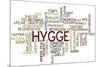 Hygge Trend Concept Word Cloud-timyee-Mounted Art Print