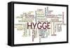 Hygge Trend Concept Word Cloud-timyee-Framed Stretched Canvas