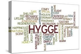Hygge Trend Concept Word Cloud-timyee-Stretched Canvas