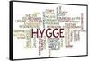 Hygge Trend Concept Word Cloud-timyee-Framed Stretched Canvas