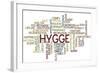 Hygge Trend Concept Word Cloud-timyee-Framed Art Print