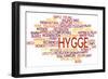 Hygge Trend Concept Word Cloud-timyee-Framed Art Print