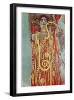 Hygieia, Detail from Medicine, 1900-1907-Gustav Klimt-Framed Premium Giclee Print