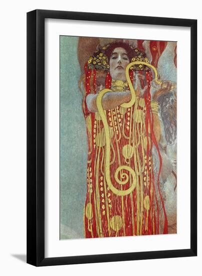 Hygieia, Detail from Medicine, 1900-1907-Gustav Klimt-Framed Premium Giclee Print