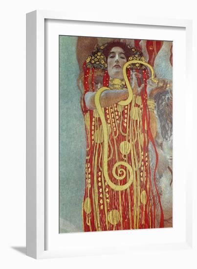 Hygieia, Detail from Medicine, 1900-1907-Gustav Klimt-Framed Premium Giclee Print