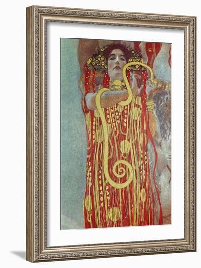 Hygieia, Detail from Medicine, 1900-1907-Gustav Klimt-Framed Giclee Print