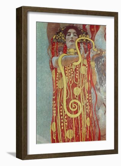 Hygieia, Detail from Medicine, 1900-1907-Gustav Klimt-Framed Giclee Print