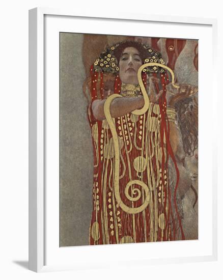 Hygieia (Detail from Medicine)-Gustav Klimt-Framed Giclee Print