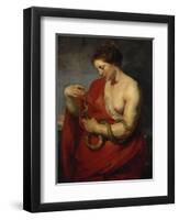 Hygieia, um 1615-Peter Paul Rubens-Framed Premium Giclee Print