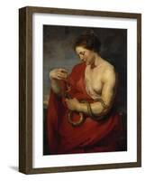 Hygieia, um 1615-Peter Paul Rubens-Framed Giclee Print