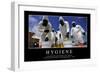 Hygiene: Inspirational Quote and Motivational Poster-null-Framed Photographic Print