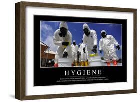 Hygiene: Motivationsposter Mit Inspirierendem Zitat-null-Framed Photographic Print