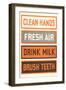 Hygiene Poster-null-Framed Art Print