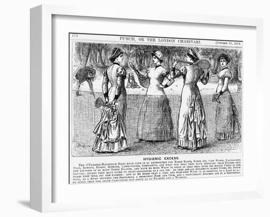 Hygienic Excess, 1879-George Du Maurier-Framed Giclee Print