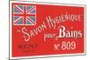 Hygienic Soap Label-null-Mounted Art Print